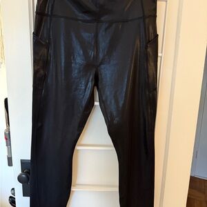 Fabletics Shiny Black Leggings